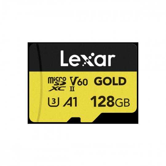 Lexar Pro Gold MicroSDXC USHII V60...