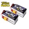 Tattu 1550mAh 4s 100C 14.8V FunFly lipo battery pack with XT60 Plug