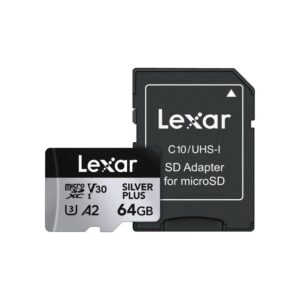 Lexar microSDXC Professional SILVER Plus UHS-I/U3/A2/4K R205/W100 (V30) 64GB