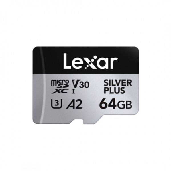Lexar SILVER Plus MicroSDXC UHS-I/U3/A2/4K R205/W100 (V30) 64GB