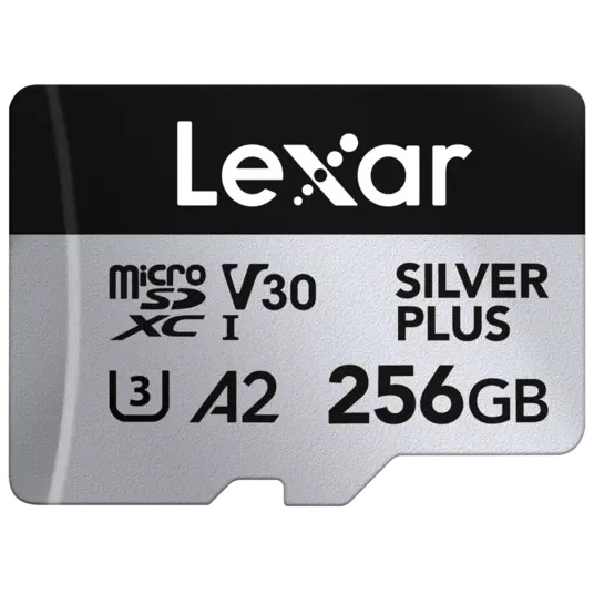 Lexar SILVER Plus MicroSDXC UHS-I/U3/A2/4K R205/W150 (V30) 256GB
