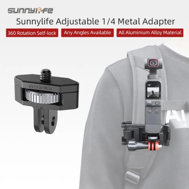 Sunnylife 1/4 GoPro Metal Adapter 360 Rotation Ad