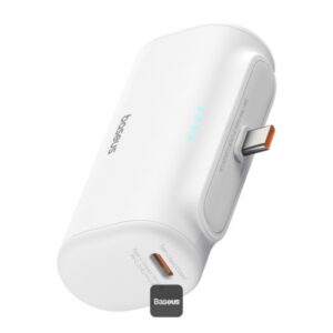 Baseus Compact PowerBank Type-C 5000mAh 20W White