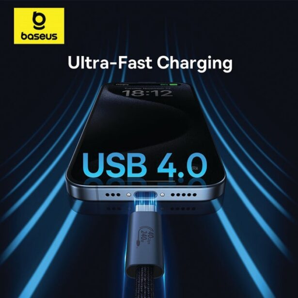 Baseus Flash 2 USB4 Data Cable C to C 240W 1m Black