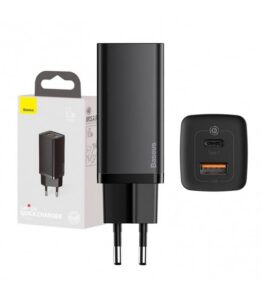 Baseus GaN2 Lite Quick Travel Charger USB+C 65W EU (black)