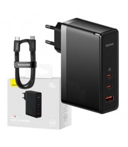 BaseusGaN5 PRO 140W EU PRO Charger 2C+U Black