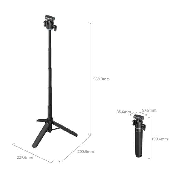 SmallRig 5435 Grip-Tripod for Action Cameras