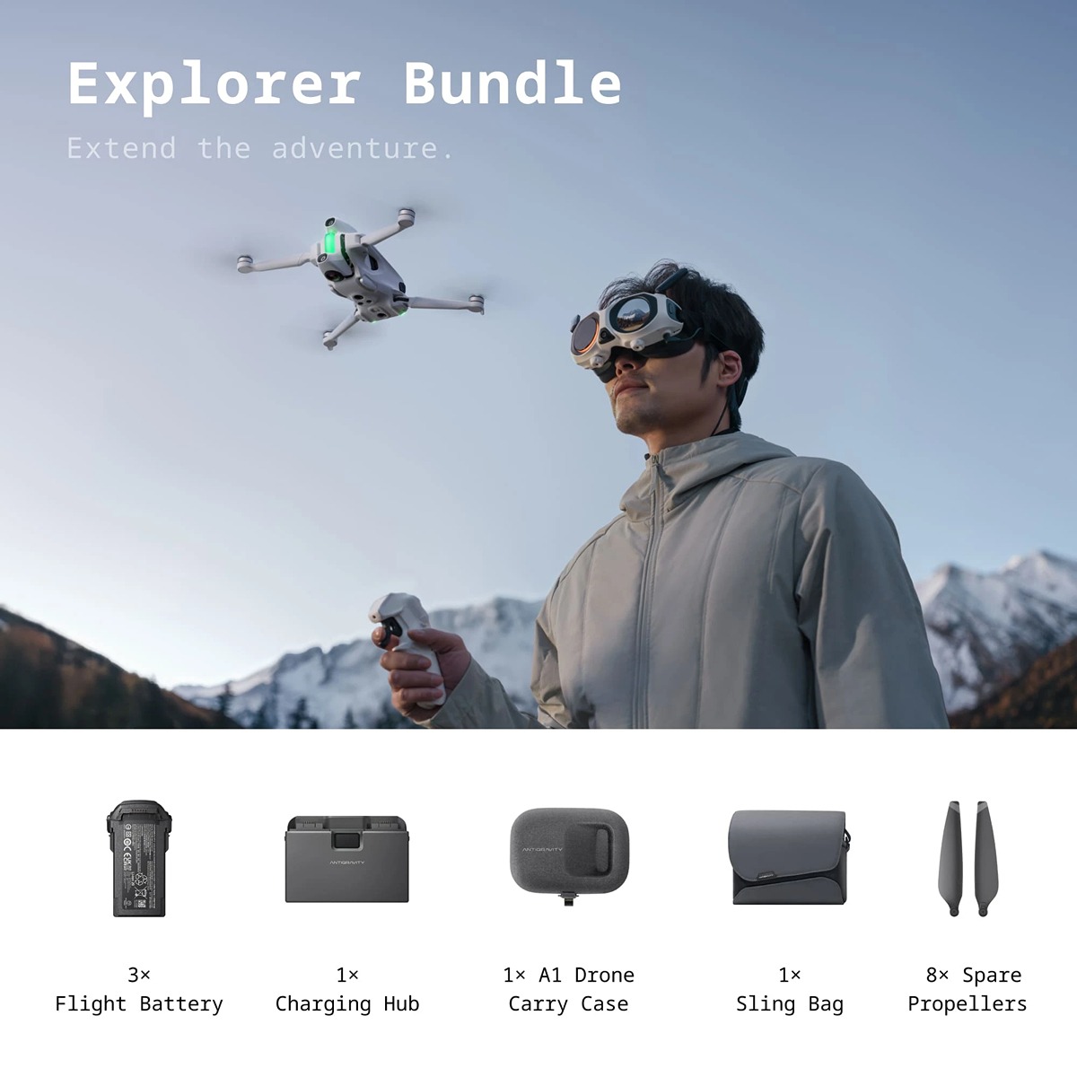INSTA360 ANTIGRAVITY A1 EXPLORER BUNDLE