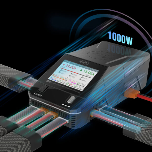 "ToolkitRC Q6AC" 4 kanalų AC/DC įkroviklis