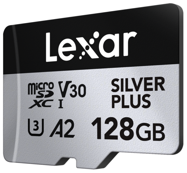 "Lexar microSDXC Silver Plus 1066x UHS-I/U3/A2/4K R205/W150 (V30)" 128 GB