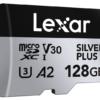 "Lexar microSDXC Silver Plus 1066x UHS-I/U3/A2/4K R205/W150 (V30)" 128 GB
