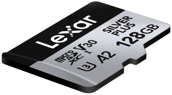 "Lexar microSDXC Silver Plus 1066x UHS-I/U3/A2/4K R205/W150 (V30)" 128 GB