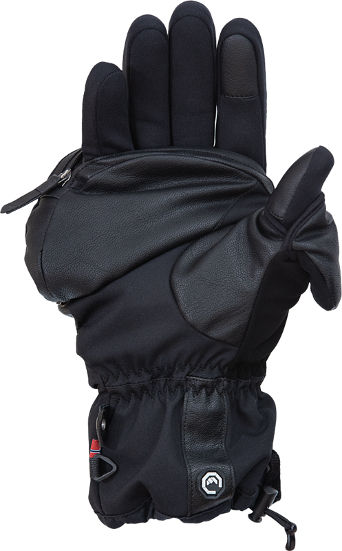 Vallerret Skadi pirštinė su užtrauktuku LRS: Black XL