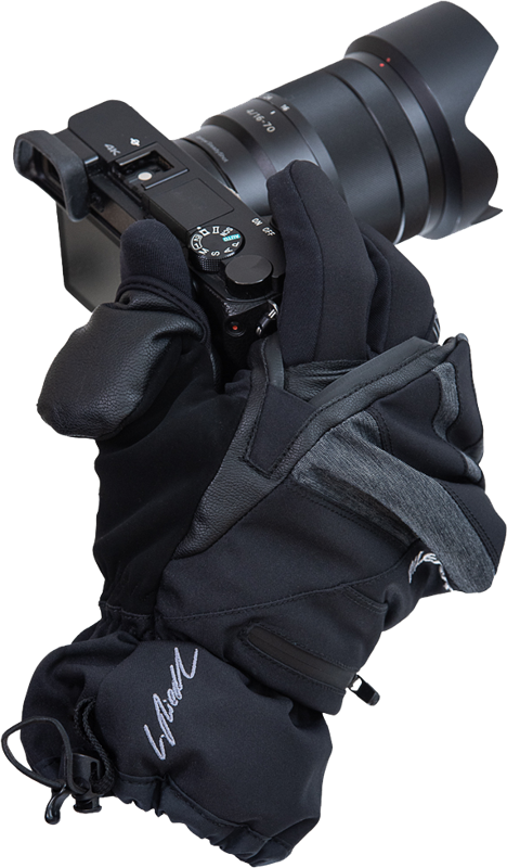 Vallerret Skadi pirštinė su užtrauktuku LRS: Black XL