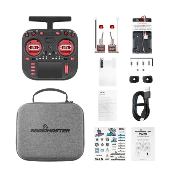 "Radiomaster TX15 Max" radijo valdiklis, juodas