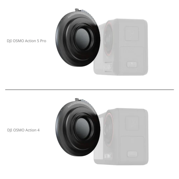 Smallrig 4941 CPL ir VND 3-5 filtras, skirtas DJI Osmo Action 4 fotoaparatui