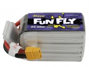 "Tattu Funfly" serijos 1550 mAh 22,2 V 100C 6S1P lipo akumuliatorių paketas su XT60 kištuku