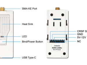BetaFPV ELRS Nano TX/RX modulių rinkinys