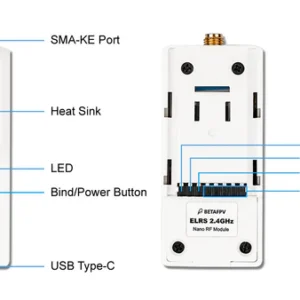 BetaFPV ELRS Nano TX/RX modulių rinkinys