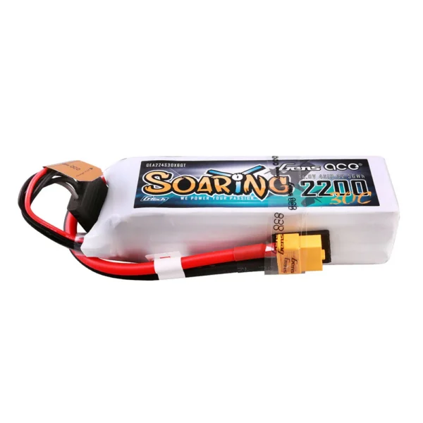 Gens ace G-Tech Soaring 2200mAh 14.8V 30C 4S1P Lipo akumuliatorius su XT60 kištuku