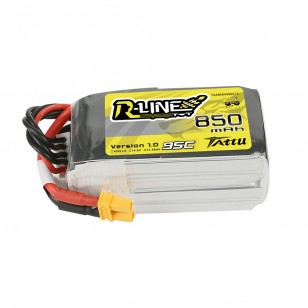 "Tattu R-Line" 850 mAh 14,8 V 4S1P 95C lipo akumuliatorių paketas su XT30 kištuku