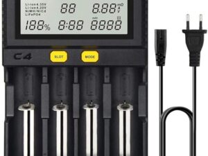 "MiBoxer C4" universalus akumuliatoriaus įkroviklis (18650)