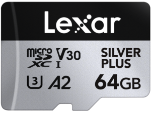 "Lexar microSDXC Silver Silver Plus 1066x UHS-I/U3/A2/4K R205/W150 (V30) 64GB