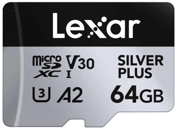"Lexar microSDXC Silver Silver Plus 1066x UHS-I/U3/A2/4K R205/W150 (V30) 64GB