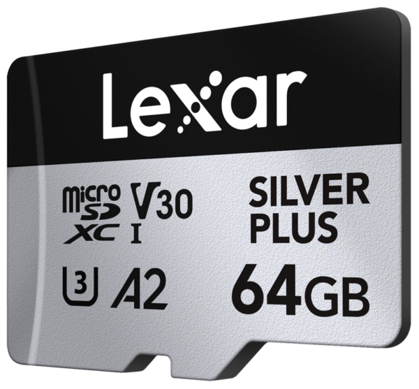 "Lexar microSDXC Silver Silver Plus 1066x UHS-I/U3/A2/4K R205/W150 (V30) 64GB