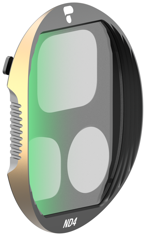 "PolarPro Mavic 4 Pro" užrakto ND filtrų kolekcija (ND4/16/64)