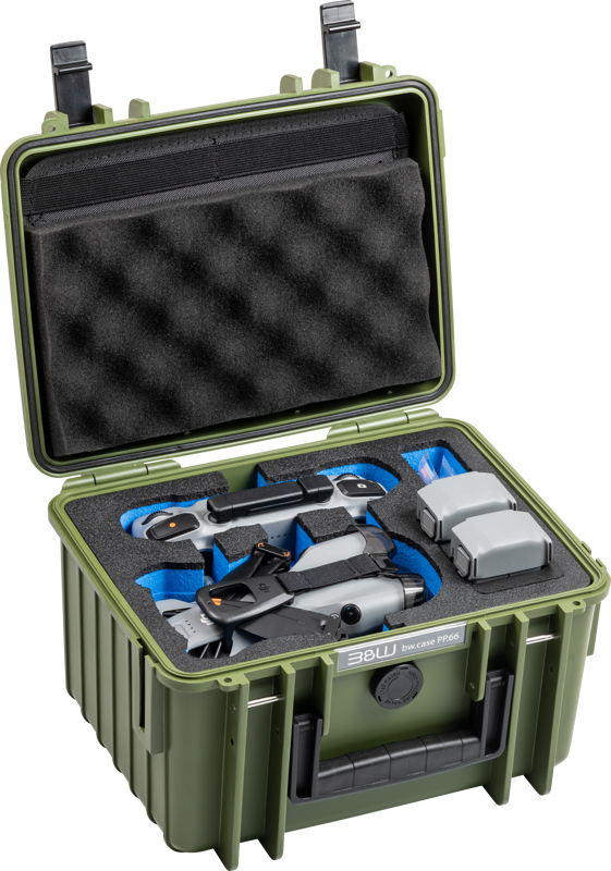 BW 2000 tipo lauko dėklai, skirti DJI Mini 5 Pro (bronziniai, žali)