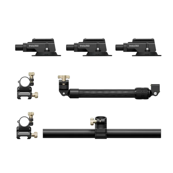 "Insta360" trijų siurbtukų automobilinis laikiklis