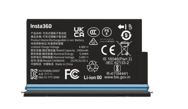 "Insta360 X5" baterija