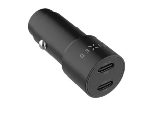PATAISYTA Dvigubas USB-C automobilinis įkroviklis