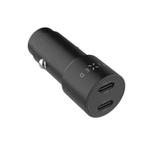 FIXCC65-CC-BK_PH_001 PATAISYTA Dvigubas USB-C automobilinis įkroviklis