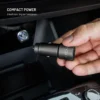 FIXED dvigubas USB-C automobilinis įkroviklis, 65 W, PD 3.0, juodas