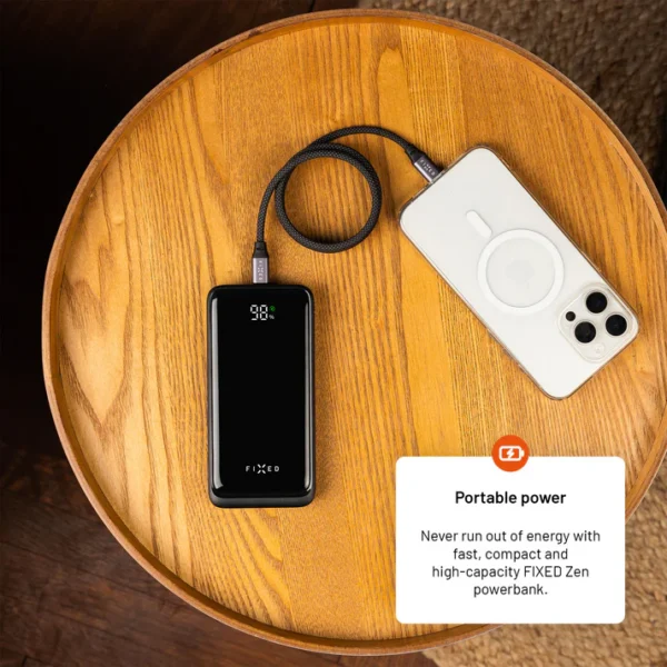 FIXED Powerbank Zen2 20, PD 20W, 20 000 mAh, juoda