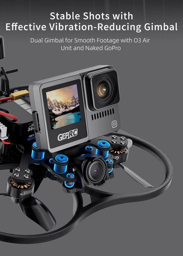 GEPRC Cinelog30 V2 analoginis ELRS2.4G