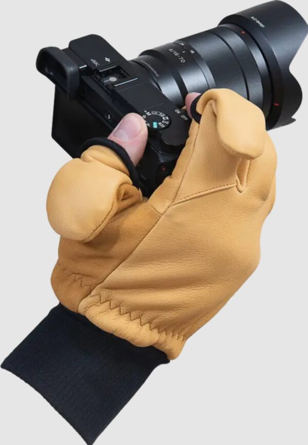 "Vallerret Hatchet" odinė fotografijos pirštinė Natural L