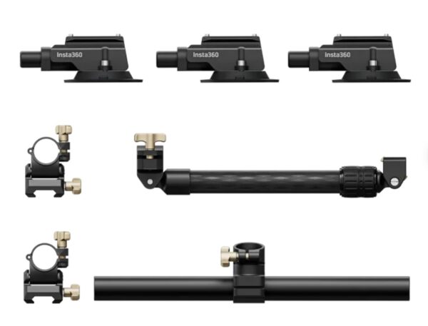 "Insta360" trigubas automobilinis laikiklis su vakuuminiu tvirtinimu