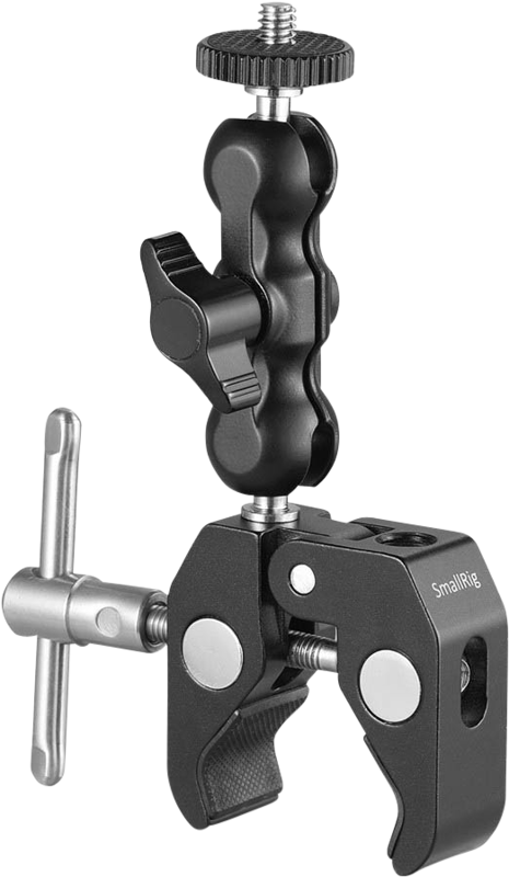 "SmallRig 2164" daugiafunkcinis krabo formos spaustukas su rutuline galvute "Magic Arm