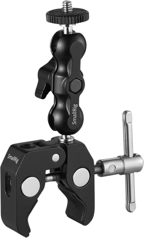 "SmallRig 2164" daugiafunkcinis krabo formos spaustukas su rutuline galvute "Magic Arm