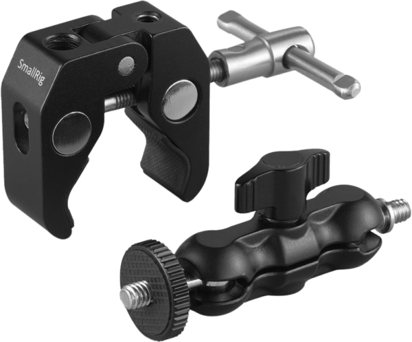 "SmallRig 2164" daugiafunkcinis krabo formos spaustukas su rutuline galvute "Magic Arm