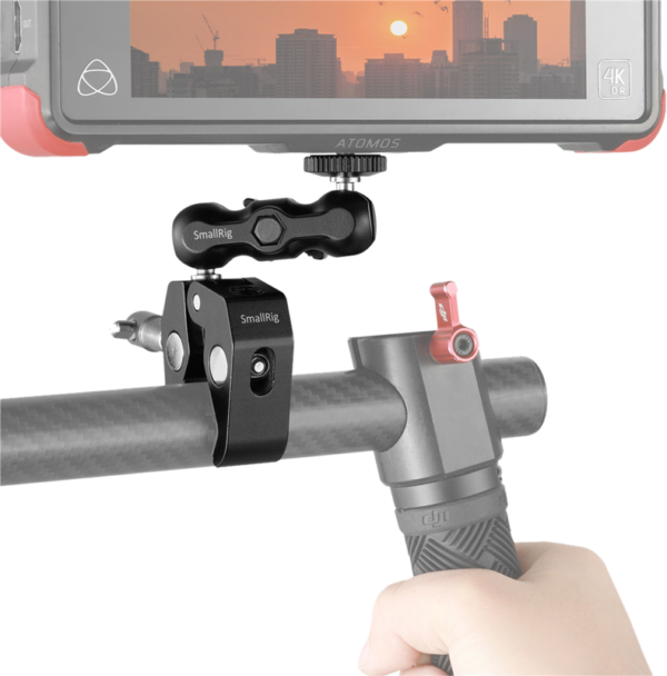 "SmallRig 2164" daugiafunkcinis krabo formos spaustukas su rutuline galvute "Magic Arm