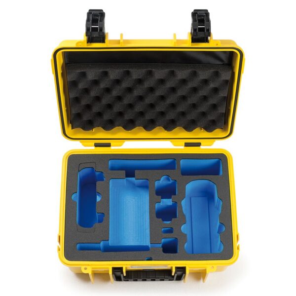 BW lauko dėklai 4000 tipo, skirti DJI Air 2S + Mavic Air 2 Fly More Combo (įkrovimo dėkle), geltonos spalvos