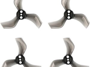 40 mm 3 menčių "Whoop" sraigtai (1,5 mm veleno skylė) (4 vnt.) - skaidriai juodi