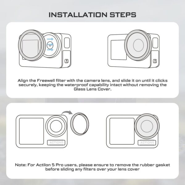 Freewell Osmo Action 5 Pro Filters-Standard day - ND/PL 8/16/32/64