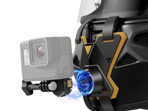 Puluz Magnetic Quick Release Motorcycle Helmet Chin Strap Mount (Black)