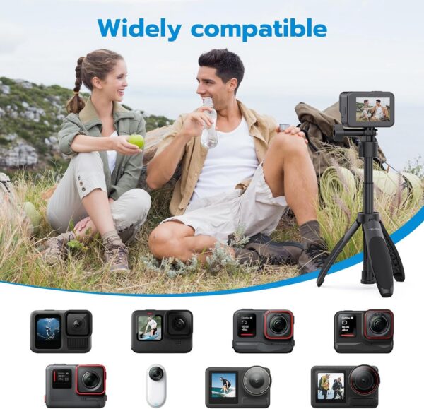 Telesin Mini tripod selfie stick with quick release adapter