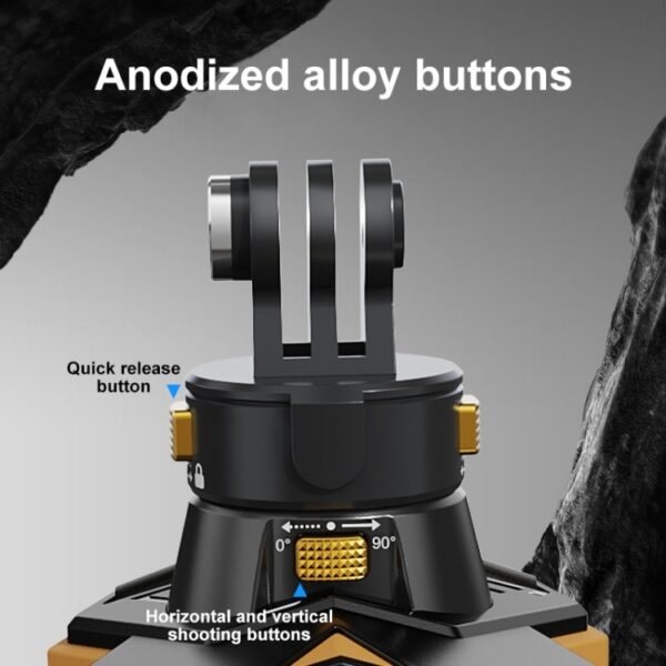 Puluz Magnetic Quick Release Motorcycle Helmet Chin Strap Mount (Black)